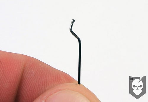 Handcuffs pin lock tool. 