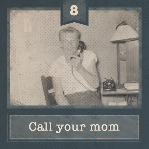 Vintage young man on telephone.