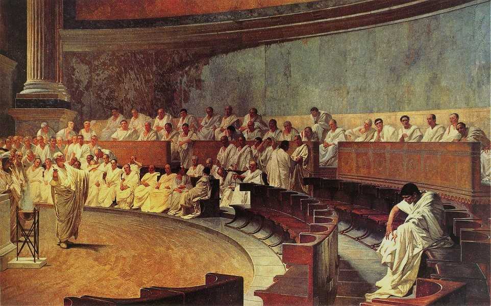 Marcus Tullius Cicero cicero speech first oration against cataline 63 bc