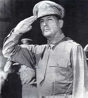 General Douglas MacArthur general douglas macarthur saluting troops