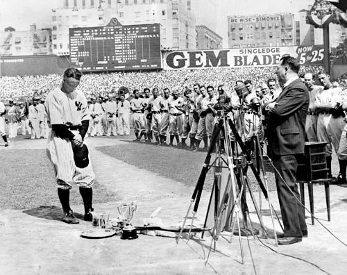 lou gehrig lou gehrig farewell speech yankee stadium luckiest man