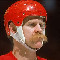 Lanny McDonald Hockey player Lanny Mcdonald in mustache.