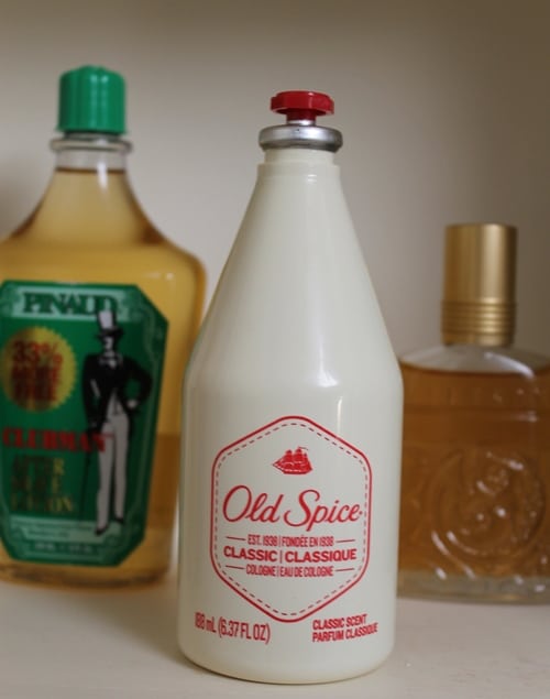 oldspice Vintage Old Spice classic cologne white bottle.
