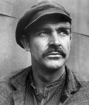 Sean Connery | The Untouchables Sean Connery's portrait showing mustache.