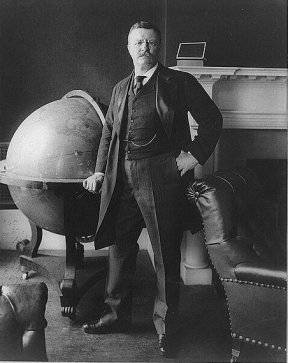 theodore roosevelt portrait theodore roosvelt portrait full body next to giant globe