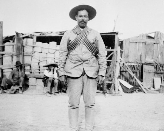 Pancho Villa Pancho Villa's portrait showing mustache in field.