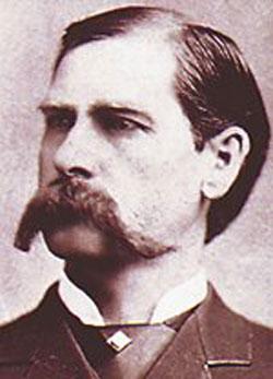 Wyatt Earp mustache Wyatt Earp's portrait showing mustache.