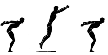 Army physical training Gorilla broad jump.