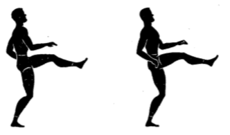 Army physical training Gorilla kick run.