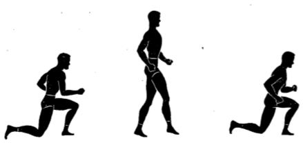 Army physical training Gorilla Knee touch walk.