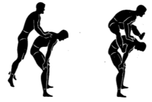 Army physical training Gorilla leap Frog.