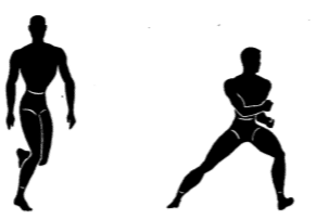 Army physical training Gorilla straddle run.