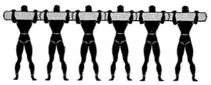 Army physical training Chest position 2.