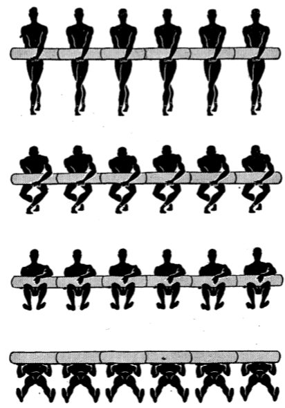 Army physical training Supine position.