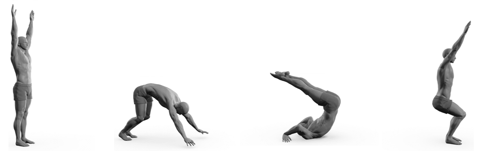 Man doing forward roll on ground illustration.